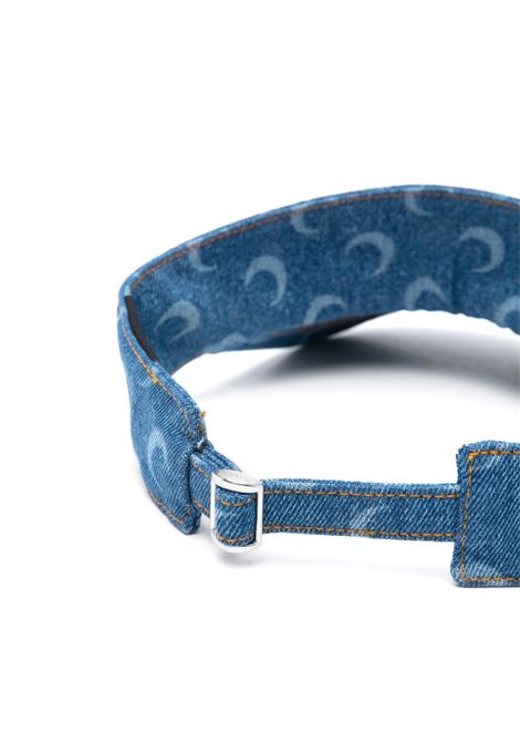 moon laser denim visor woman blue MARINE SERRE | UHG037A CDEN0002BL05